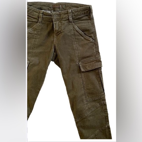 JBRAND Houlihan Army Green Skinny Cargo Jeans Size 25 - Picture 8 of 15